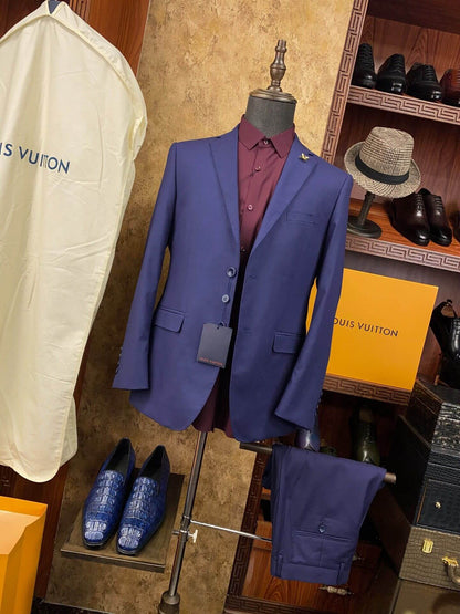 Louis Vuitton Navy Blue Suit