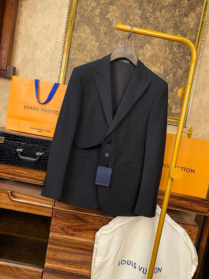 Louis Vuitton Belted Black Suit