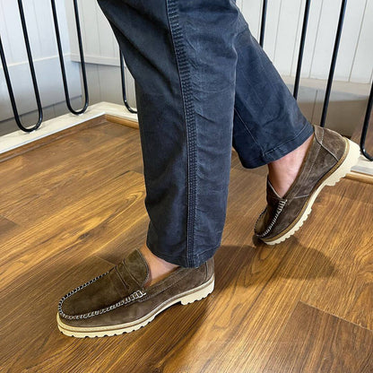 Dark Brown Suede Loafer