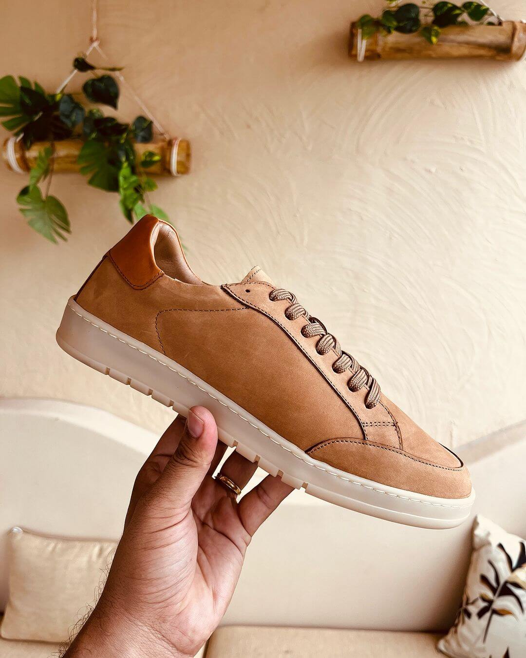 Urban Tan Suede Low Tops