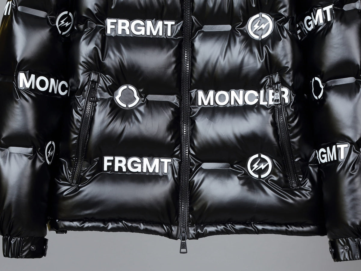 Moncler Genius x Fragment Mayconne Black Printed Down Puffer Jacket