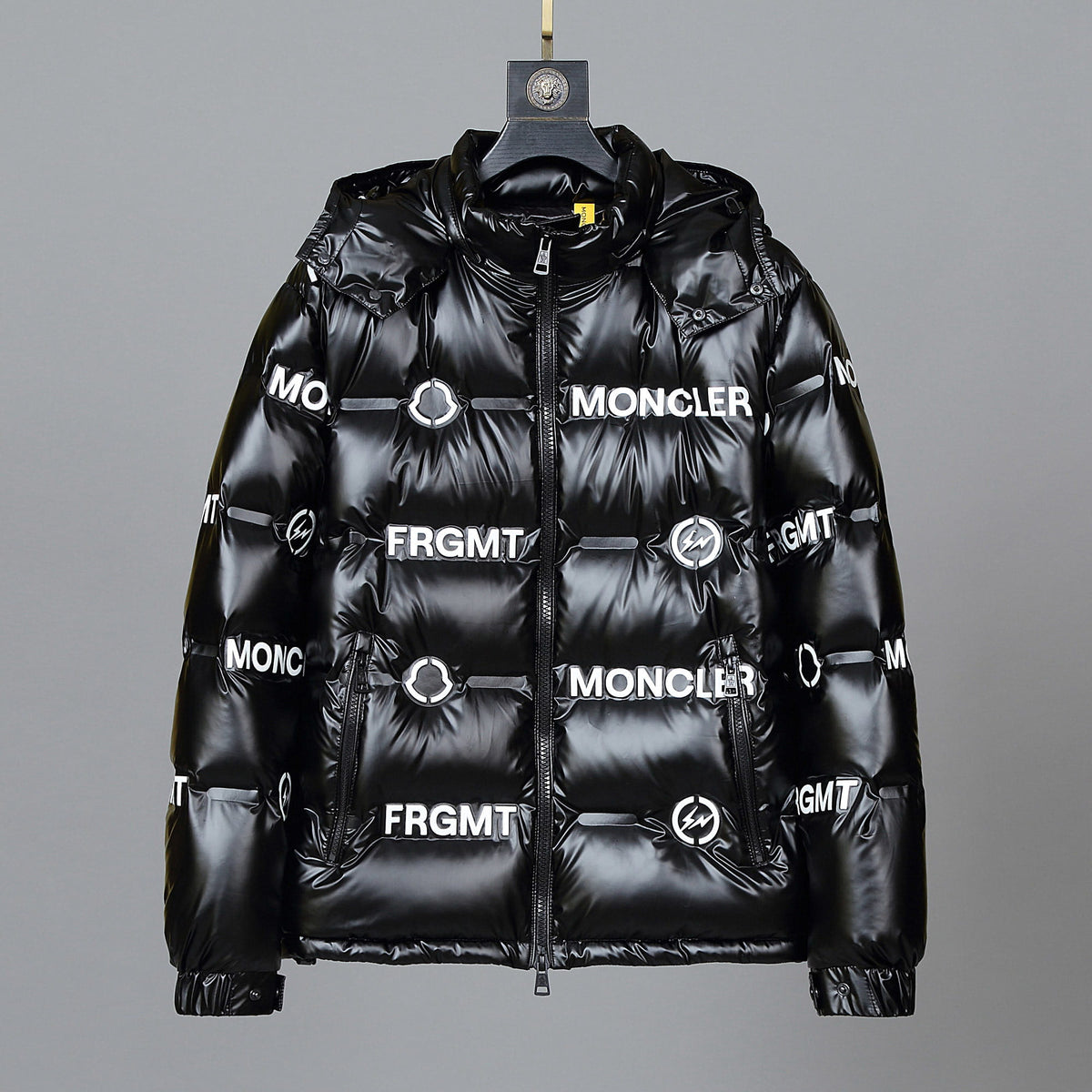 Moncler Genius x Fragment Mayconne Black Printed Down Puffer Jacket