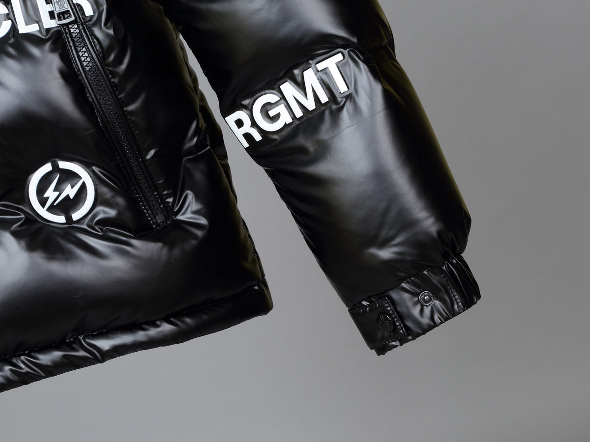 Moncler Genius x Fragment Mayconne Black Printed Down Puffer Jacket