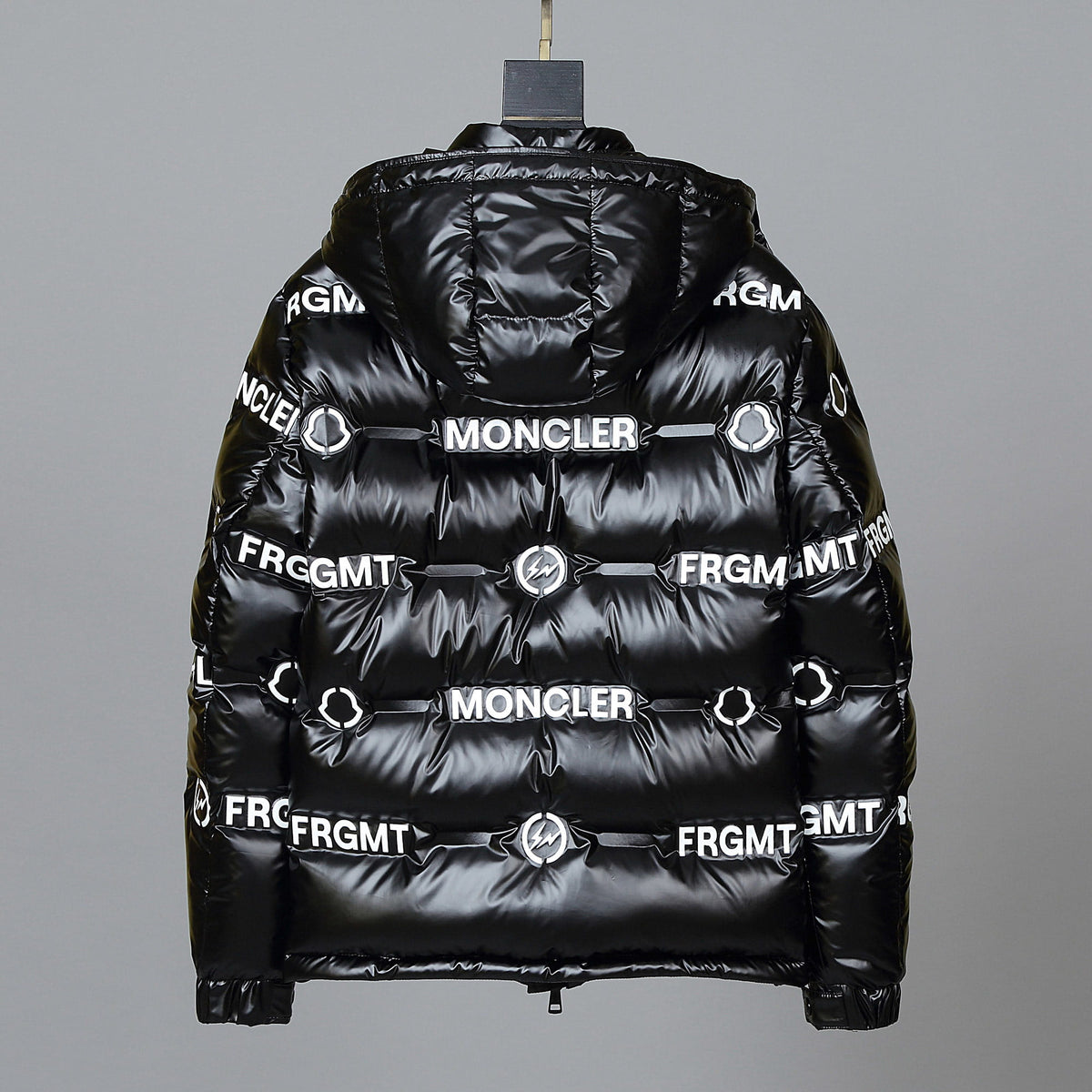 Moncler Genius x Fragment Mayconne Black Printed Down Puffer Jacket