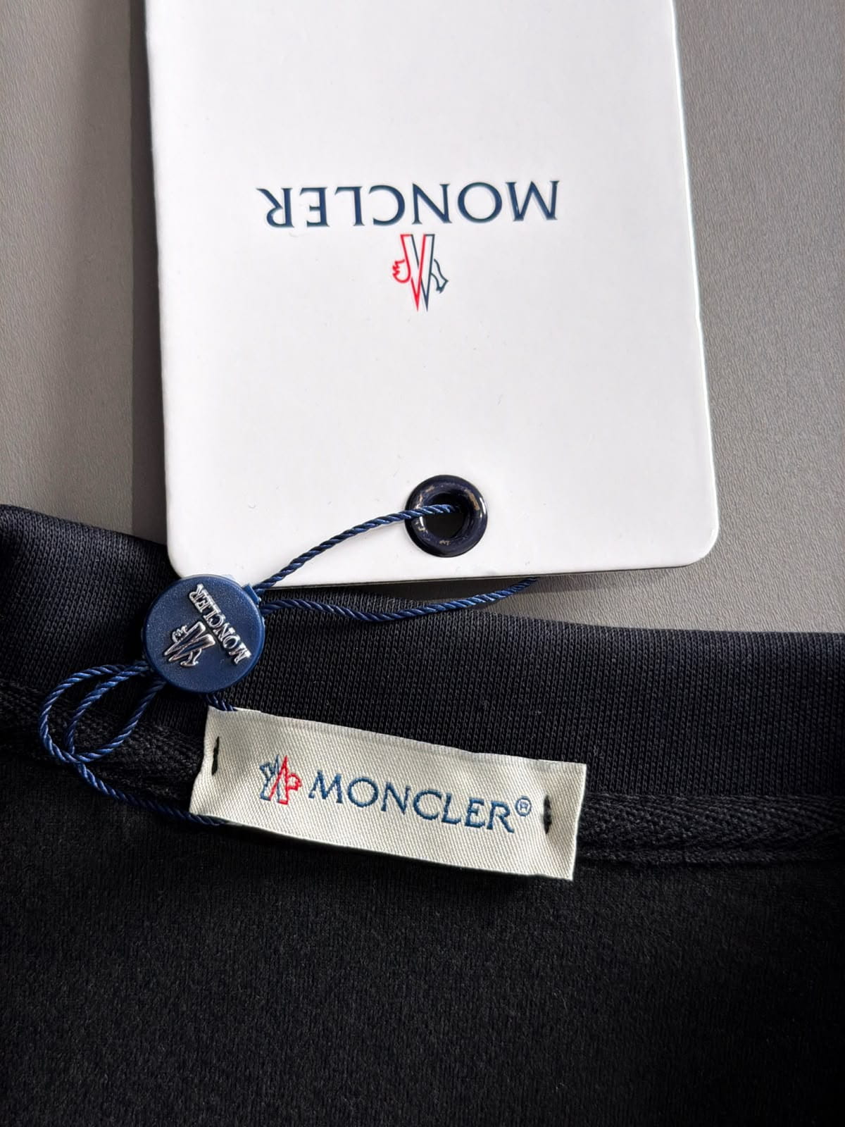 Moncler Black Striped Logo Patch Zip Tracksuit Set