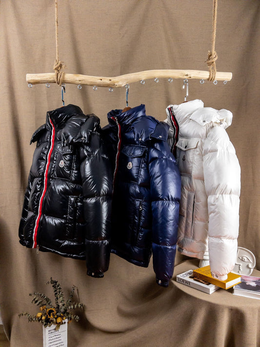 Moncler Montbeliard Glossy Hooded Short Down Jacket