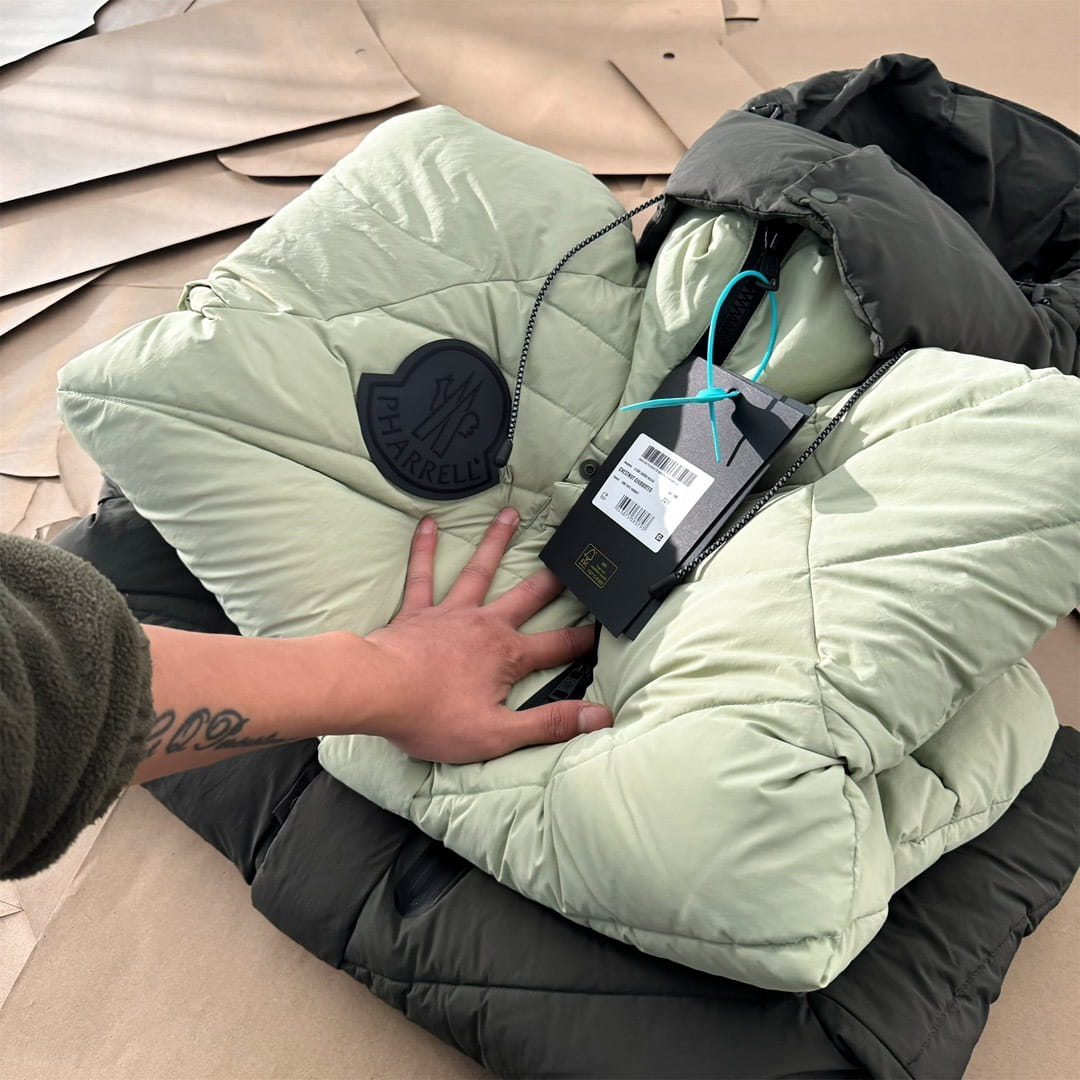 Moncler x Pharrell Williams Down Jacket - Black & Olive Puffer Coat