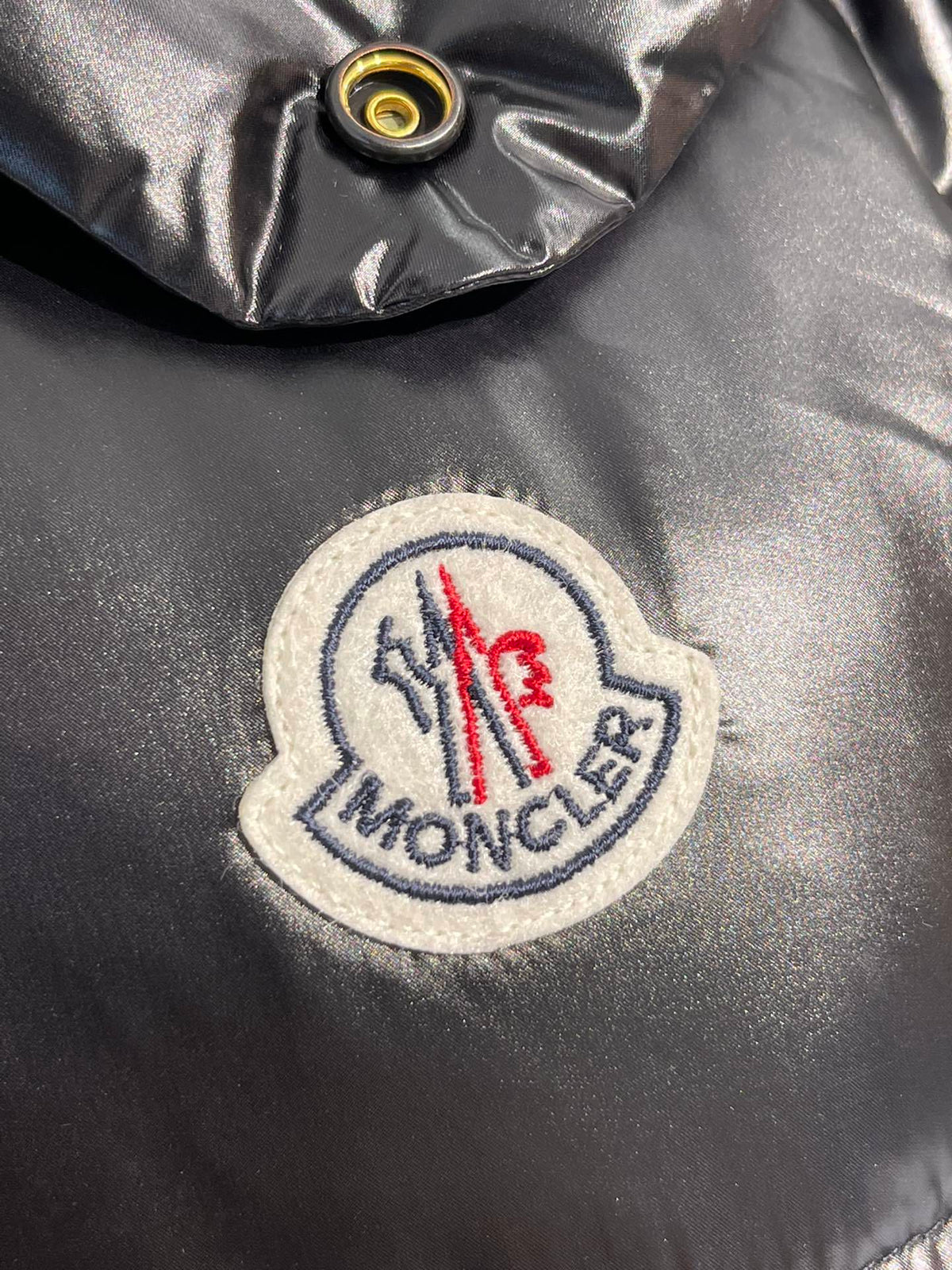 Moncler Tibb Black Glossy Nylon Down Gilet Puffer Vest