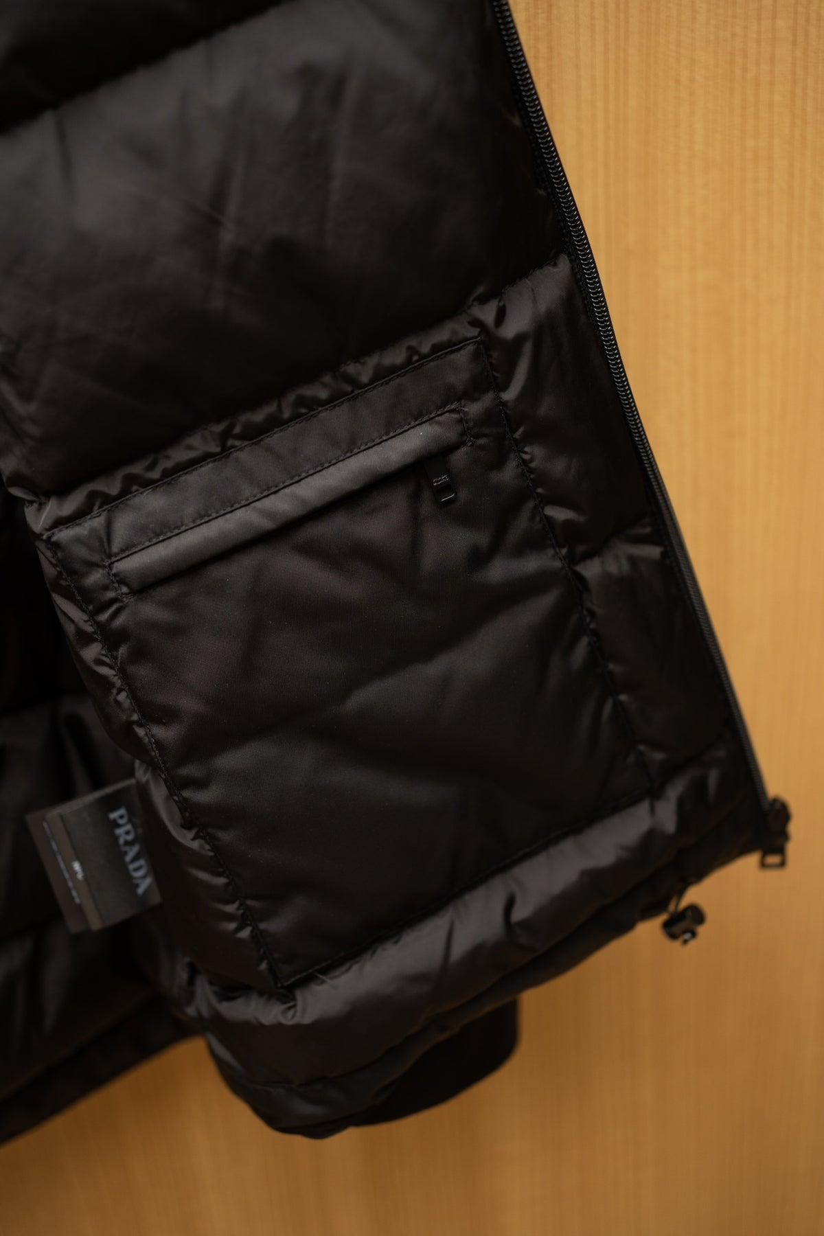 Prada Linea Rossa Black Technical Hooded Ski Down Jacket