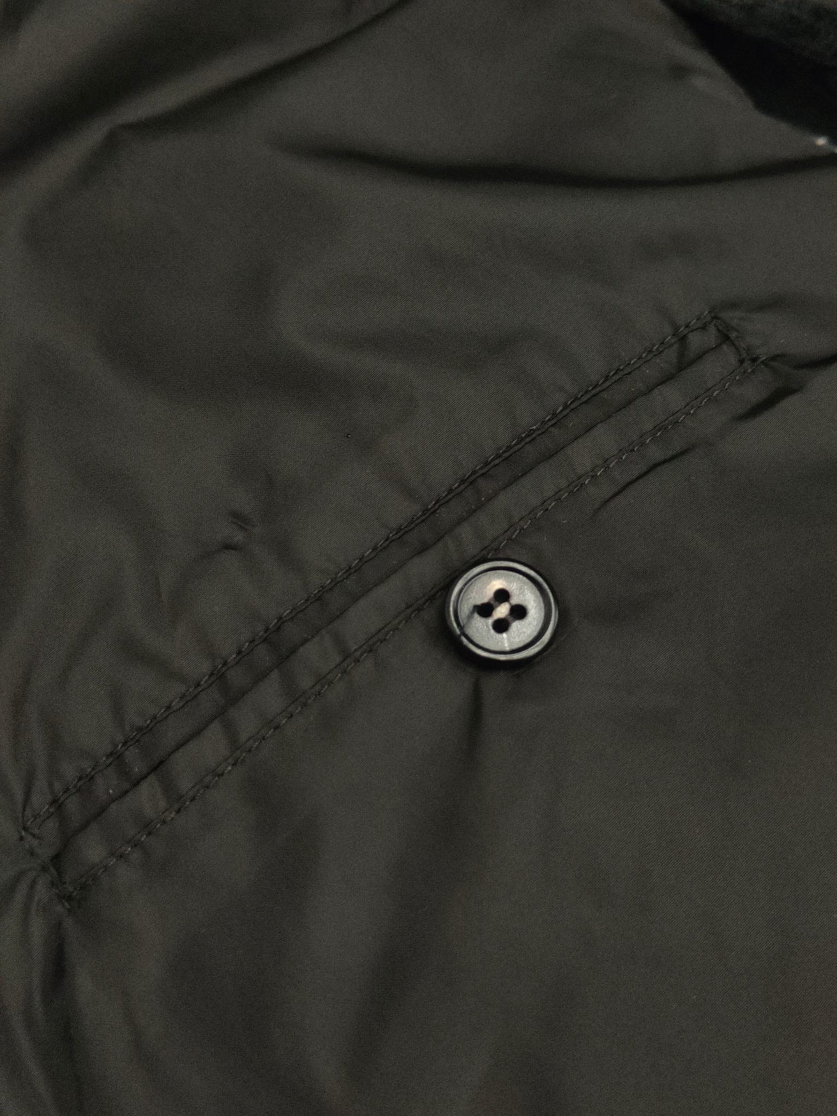 Prada Black Down-Filled Cotton Corduroy Vest