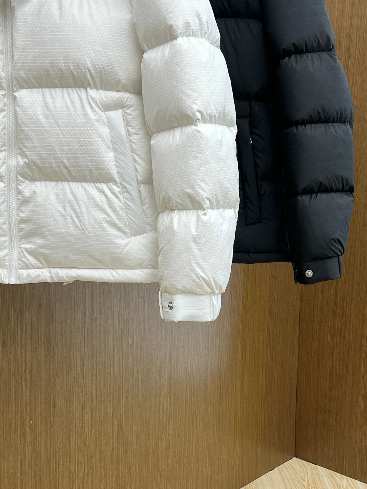 Prada Re-Nylon Embroidered Logo Hooded Down Puffer Jacket