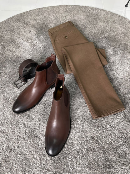 Classic Brown Chelsea Boots