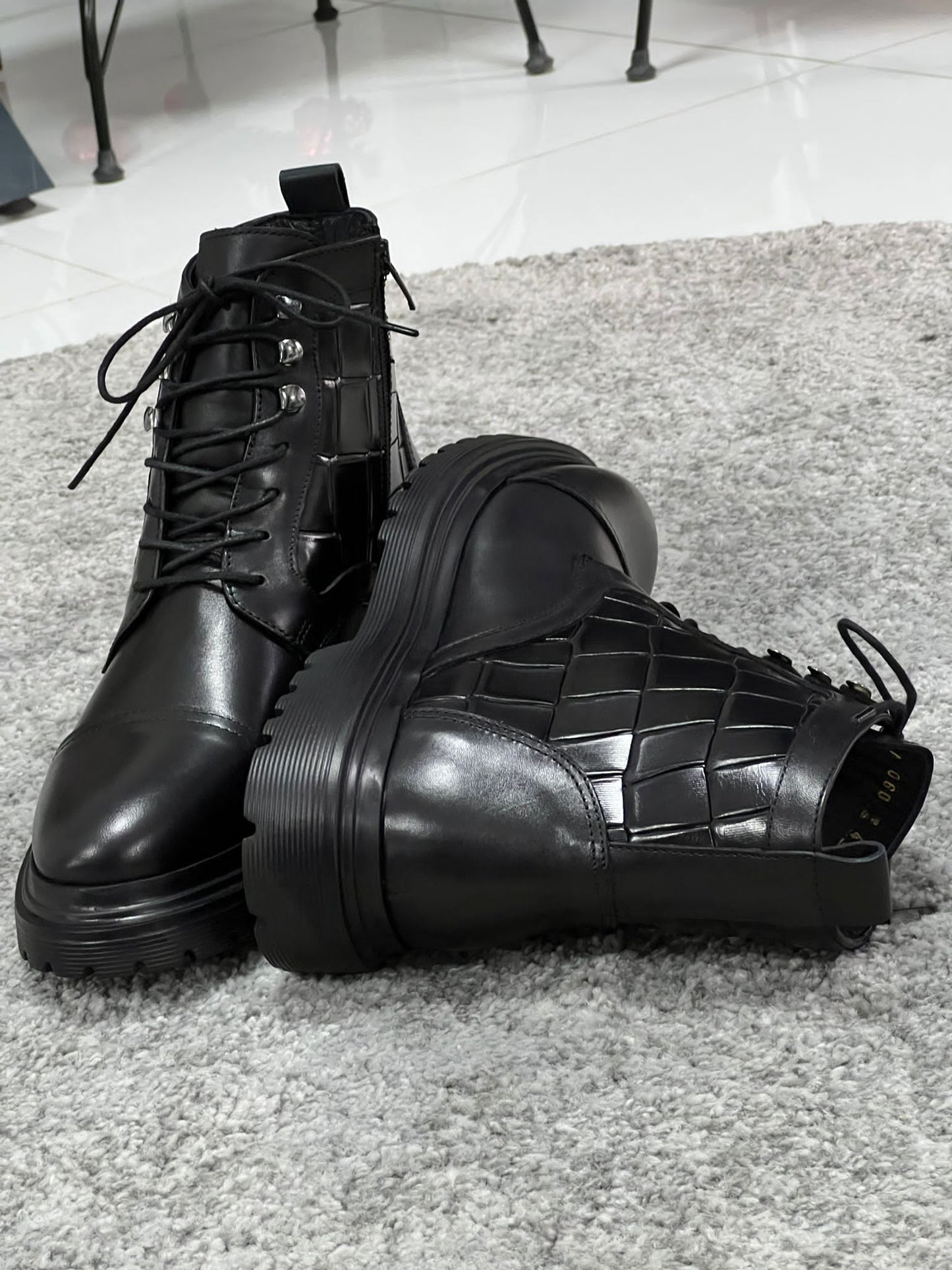 Alameda Schwarze Stiefel mit seitlichem Reißverschluss