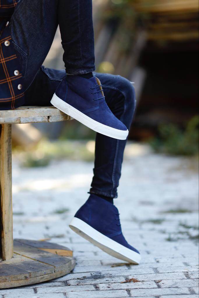 Willowdale Blue Ankle Boots
