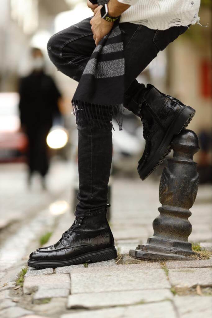 GUIDI29cm UE Dr.Marten WING TIP BOOTS ZIP UP - ブーツ